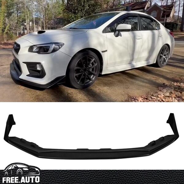 S208 style polyurethane front lip shown in the linked eBay listing for 2018-2021 Subaru WRX and STI