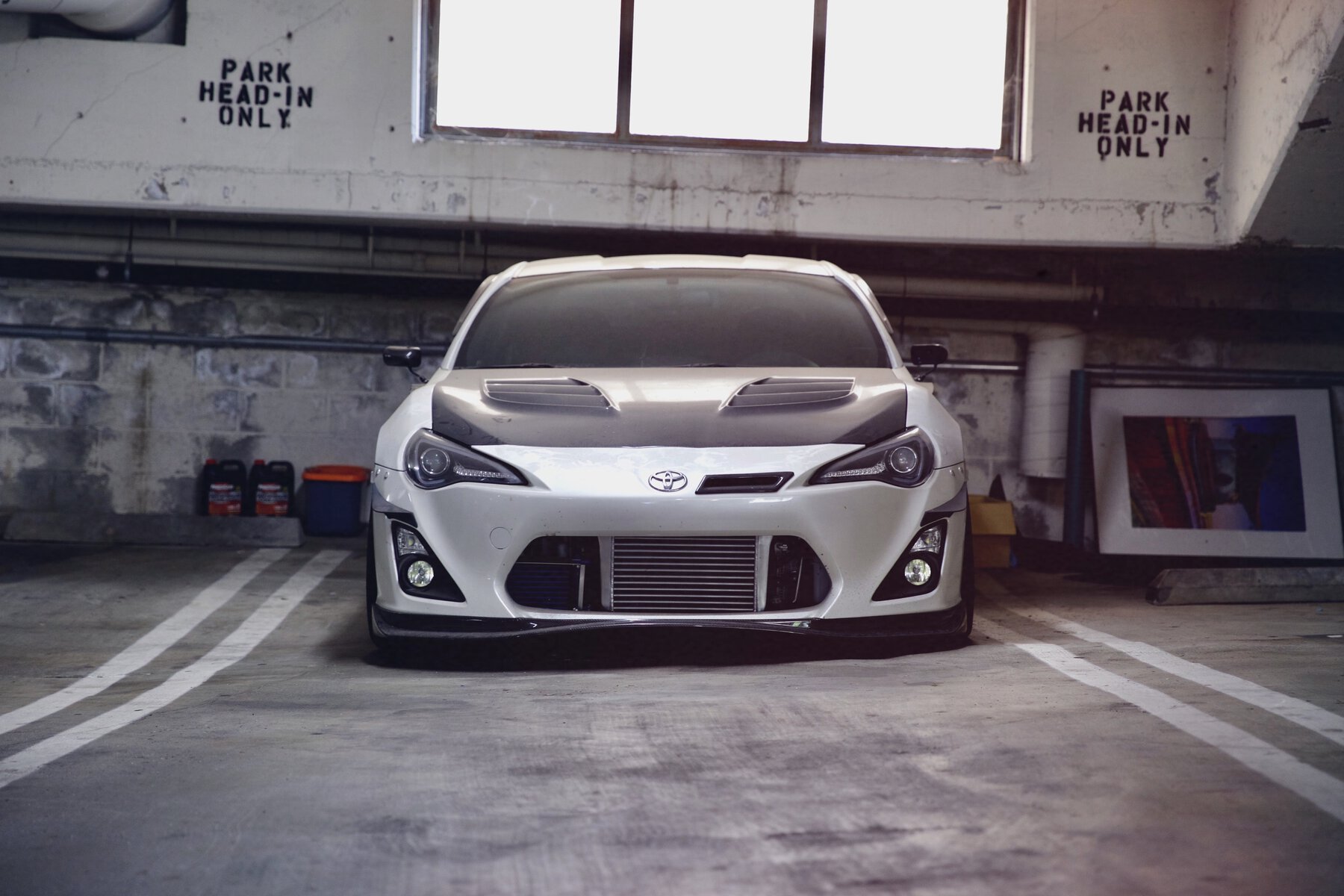 supercharged FR-S with front mount intercooler
