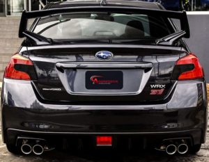 Tint overlay on WRX rear lighting
