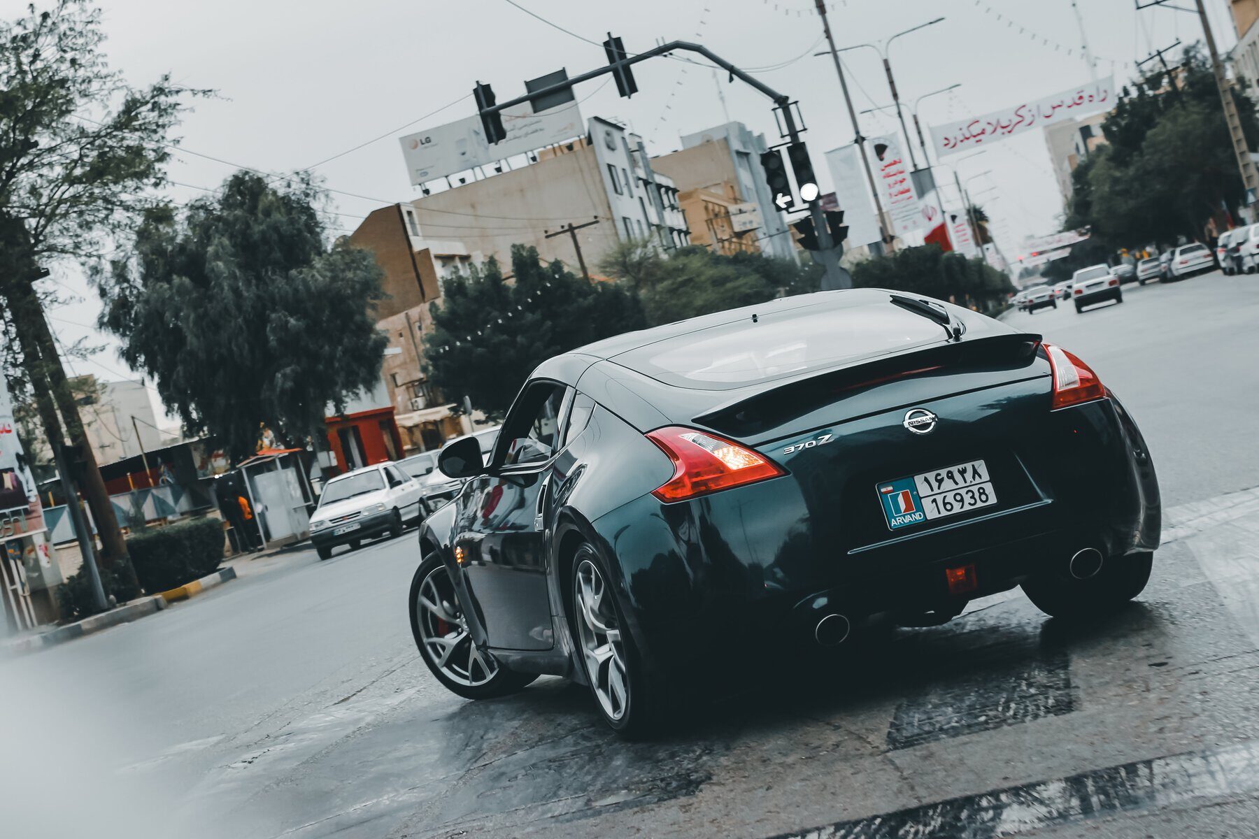 Nissan 370Z rear exhaust