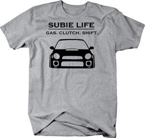 Subie Life "Gas, Clutch, Shift" T-Shirt