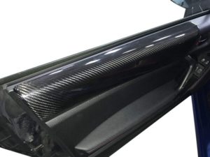 Carbon Fiber Door Panels installed on BRZ