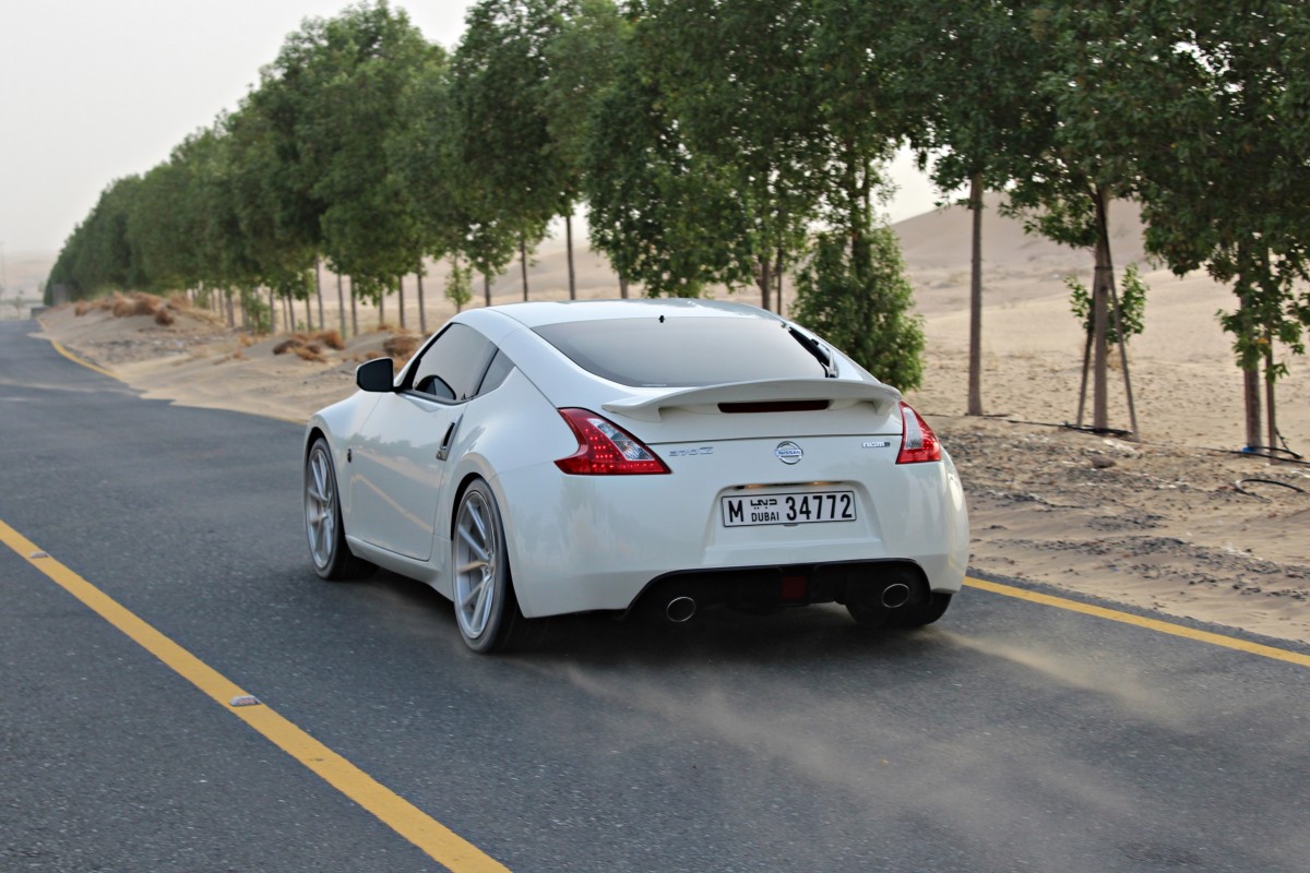 Nissan 370Z lowered on coilovers