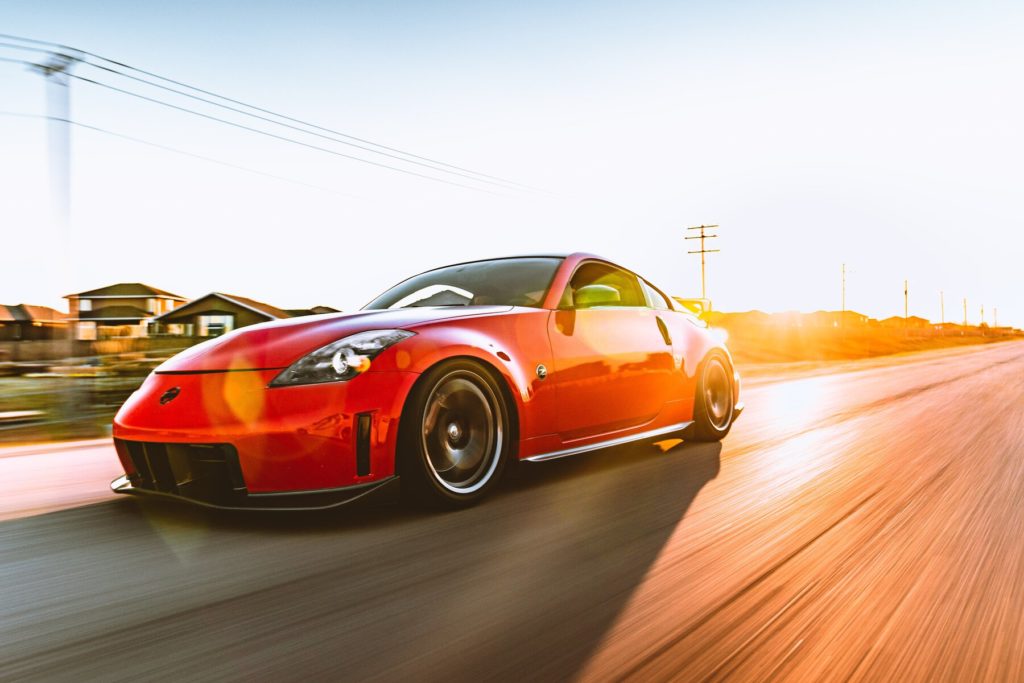 Nissan 350Z with summer performance tires